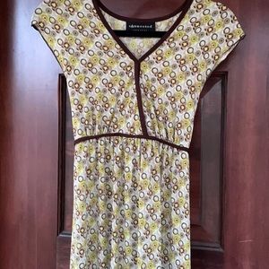 Connected Apparel Earth Toned Dress